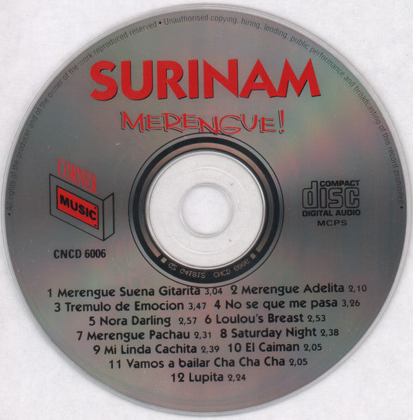 Willy Baranda And His West-Indian Steelband : Surinam Merengue! (CD, Album)