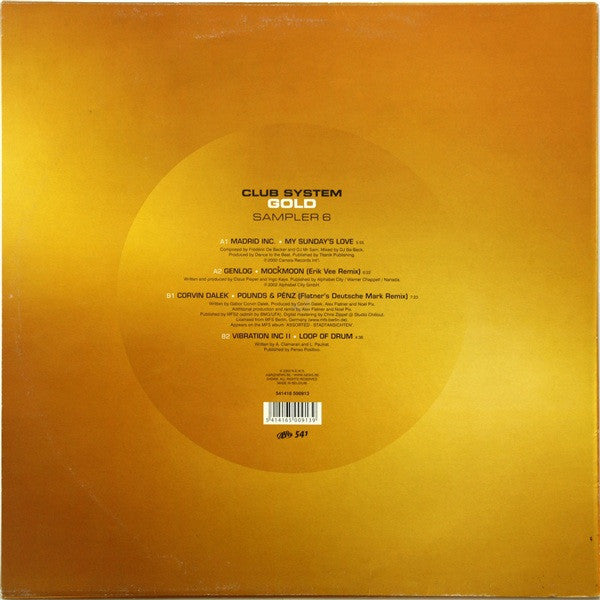 Various : Club System Gold Sampler 6 (12", Smplr)