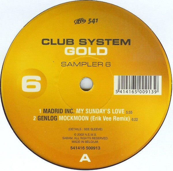 Various : Club System Gold Sampler 6 (12", Smplr)