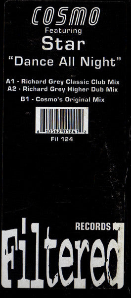 Cosmo (2) Featuring Star (5) : Dance All Night (12")