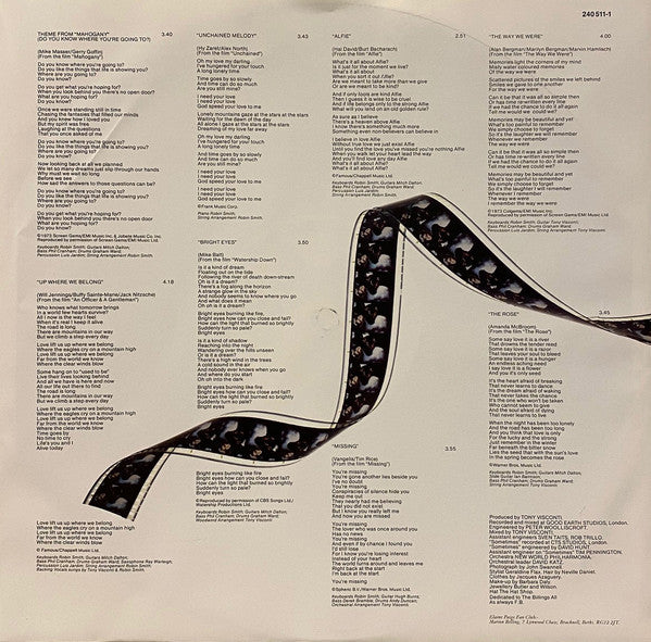 Elaine Paige : Cinema (LP, Album)