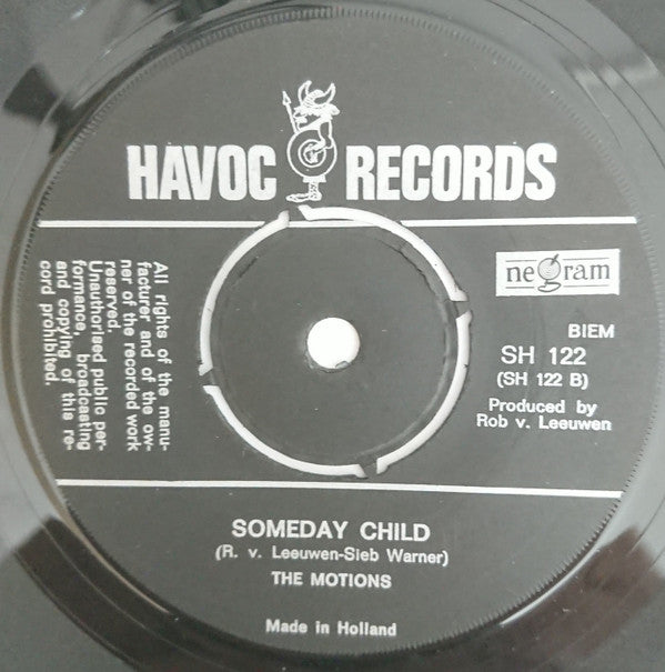 The Motions : It's The Same Old Song / Someday Child (7", Single, Bla)