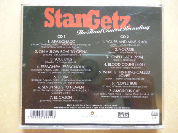 Stan Getz : The Final Concert Recording (2xCD, Album)