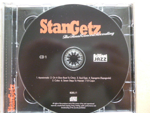 Stan Getz : The Final Concert Recording (2xCD, Album)