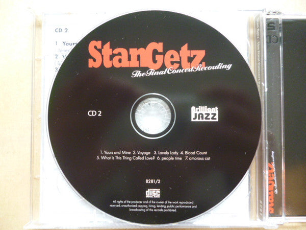 Stan Getz : The Final Concert Recording (2xCD, Album)
