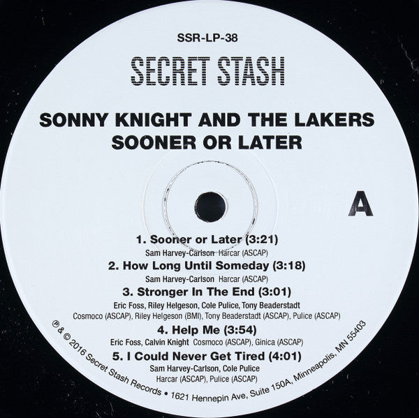Sonny Knight & The Lakers : Sooner Or Later (LP, Album)