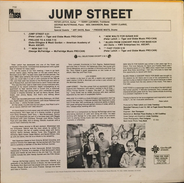 Peter Leitch : Jump Street (LP, Album)