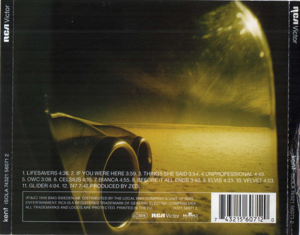 Kent (2) : Isola (CD, Album, RP)