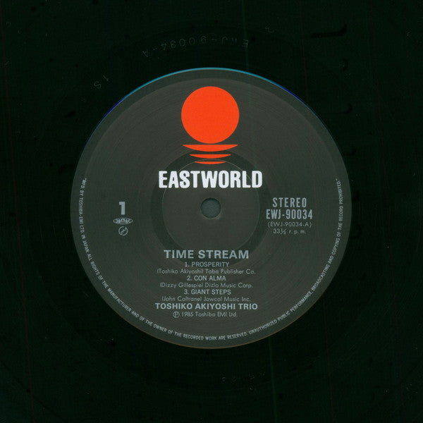 Toshiko Akiyoshi Trio : Time Stream (LP, Album)