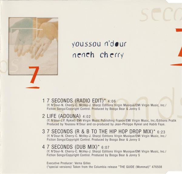Youssou N'Dour & Neneh Cherry : 7 Seconds (CD, Maxi)