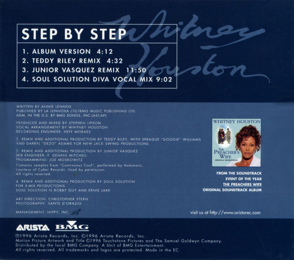 Whitney Houston : Step By Step (CD, Single)