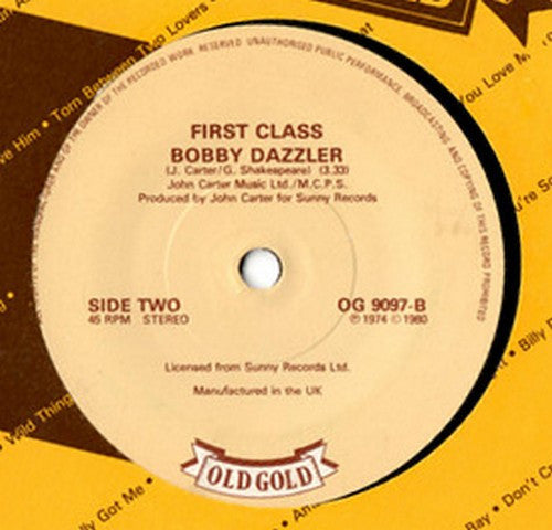 First Class (3) : Beach Baby (7", Single, lab)