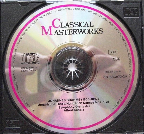 Johannes Brahms, London Festival Orchestra (2), Alfred Scholz : Ungarische Tänze =  Hungarian Dances Nos. 1 - 21 (CD, Album)