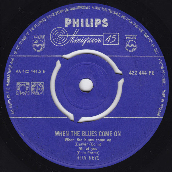 Rita Reys : When The Blues Come On (7", EP)