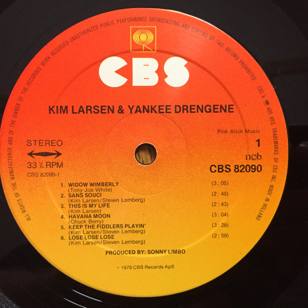 Kim Larsen : Kim Larsen & Yankee Drengene (LP, Album, Unb)