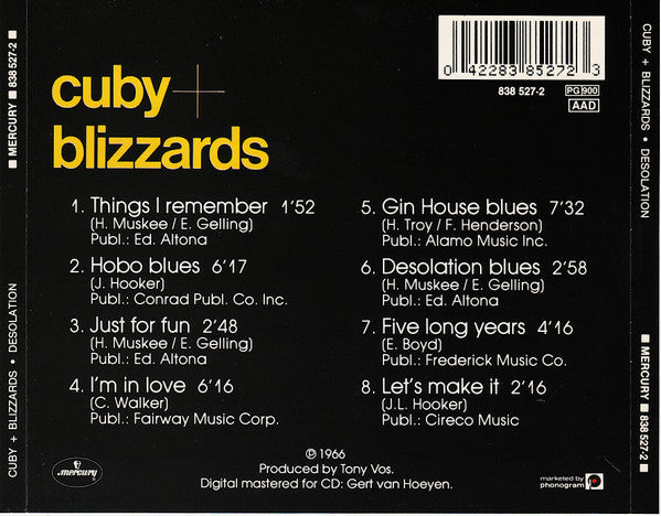 Cuby + Blizzards : Desolation (CD, Album, RE)