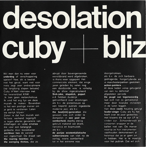 Cuby + Blizzards : Desolation (CD, Album, RE)