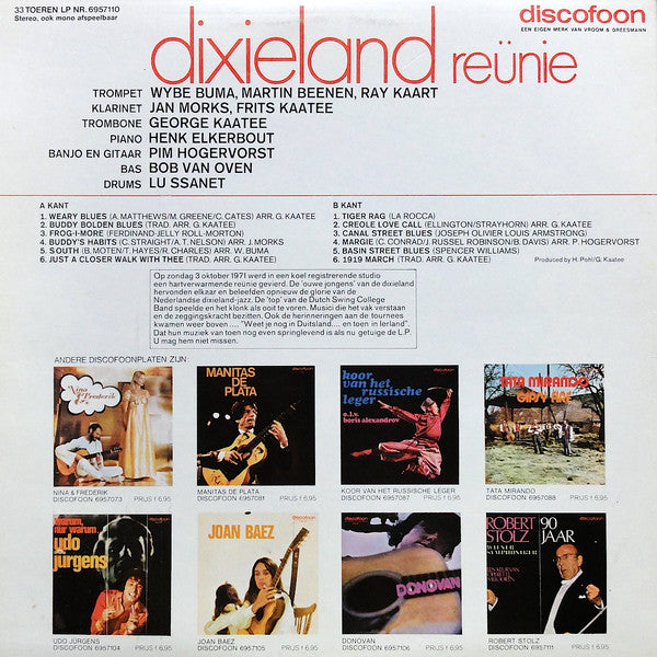 Various : Dixieland Reünie (LP, Album)