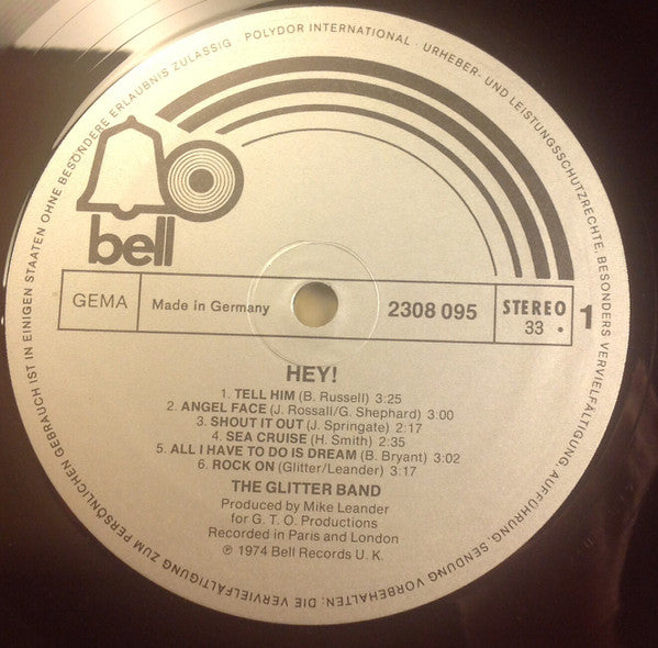 The Glitter Band : Hey! (LP, Album)