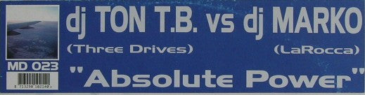 DJ Ton T.B. vs. DJ Marko : Absolute Power (12")