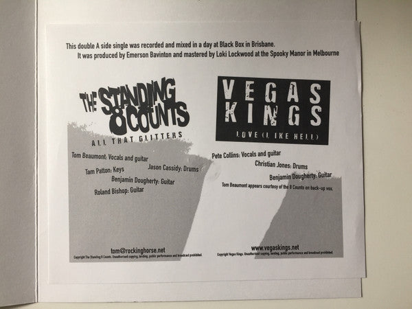 The Standing 8 Counts, Vegas Kings : All That Glitters/Love Like Hell (7", Single)