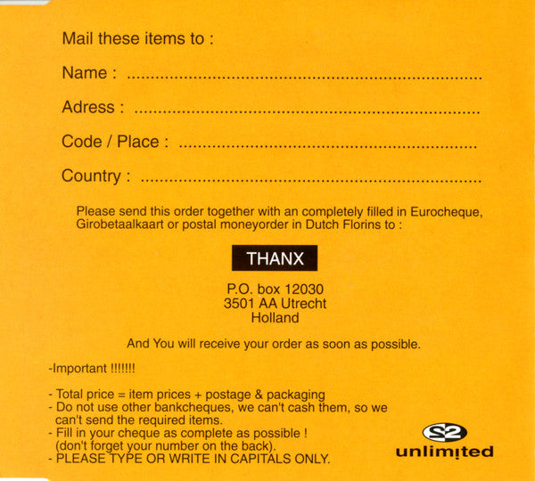 2 Unlimited : Tribal Dance (CD, Maxi)