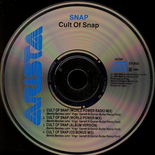 Snap! : Cult Of Snap (CD, Single)
