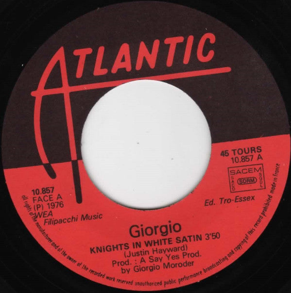 Giorgio* : Knights In White Satin / I Wanna Funk With You Tonight (7")