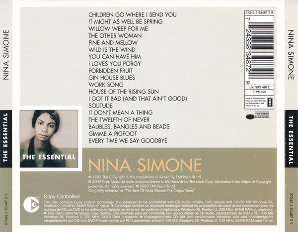 Nina Simone : The Essential Nina Simone (CD, Comp, Copy Prot., RE)