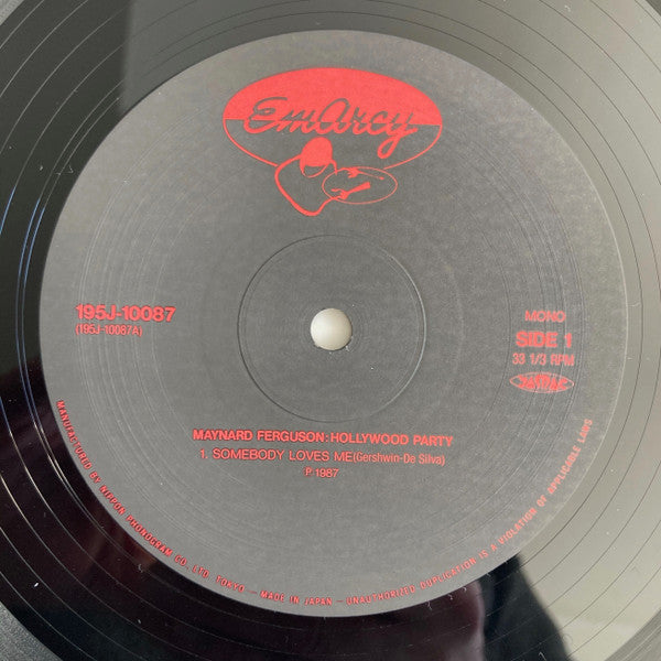 Maynard Ferguson : Maynard Ferguson's Hollywood Party (LP, Album, Mono, RE)