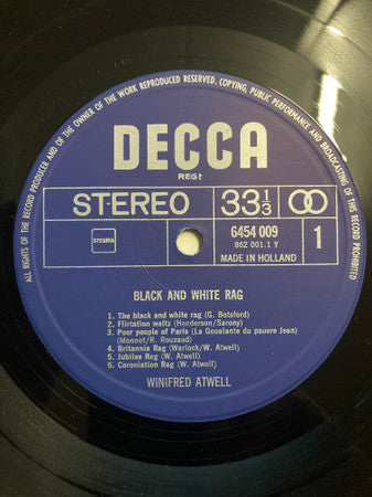 Winifred Atwell : Black And White Rag (LP, Comp)