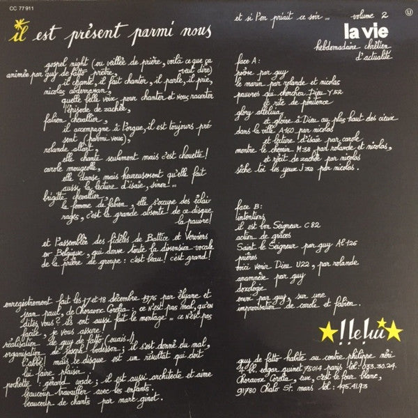 Guy De Fatto : Il Est Présent Parmi Nous  (LP, Album)