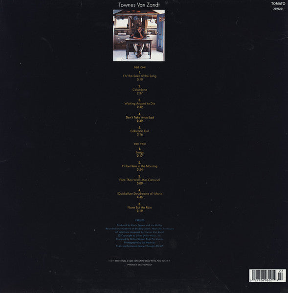 Townes Van Zandt : Townes Van Zandt (LP, Album, RE)