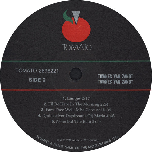 Townes Van Zandt : Townes Van Zandt (LP, Album, RE)