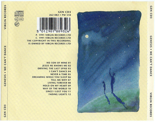 Genesis : We Can't Dance (CD, Album)