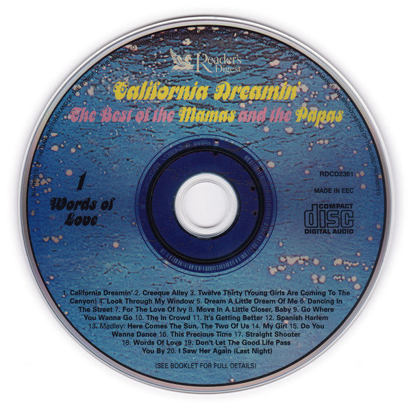 The Mamas & The Papas : California Dreamin' - The Best Of The Mamas And The Papas (2xCD, Comp)