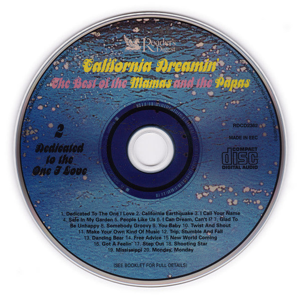 The Mamas & The Papas : California Dreamin' - The Best Of The Mamas And The Papas (2xCD, Comp)