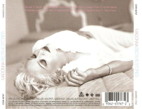 Madonna : Bedtime Stories (CD, Album, RE)