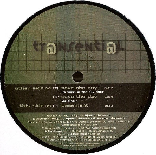 Showtek : Save The Day / Bassment (12")