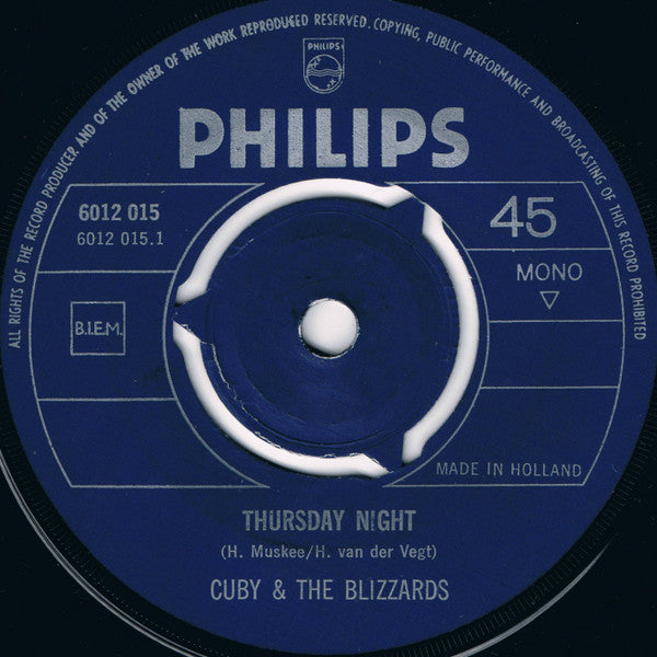 Cuby + Blizzards : Thursday Night / Wee Wee Baby (7", Single, Mono)