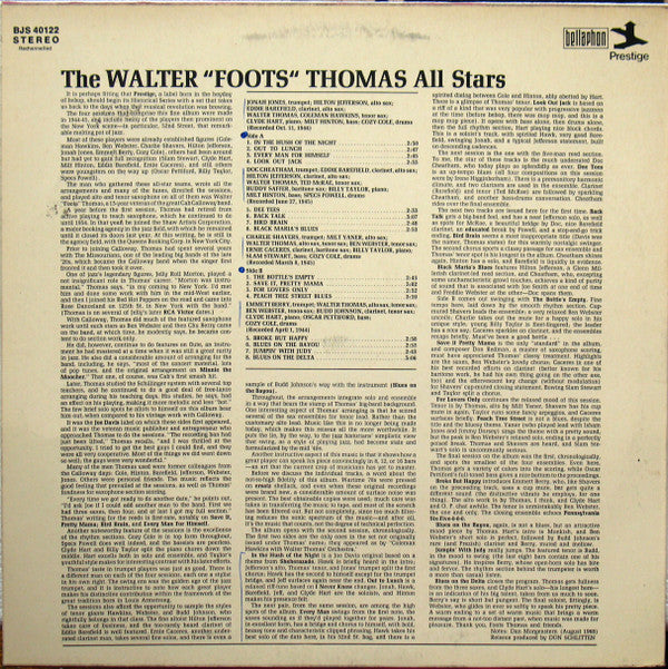 Walter Thomas : The Walter "Foots" Thomas All Stars (LP, Album, rec)