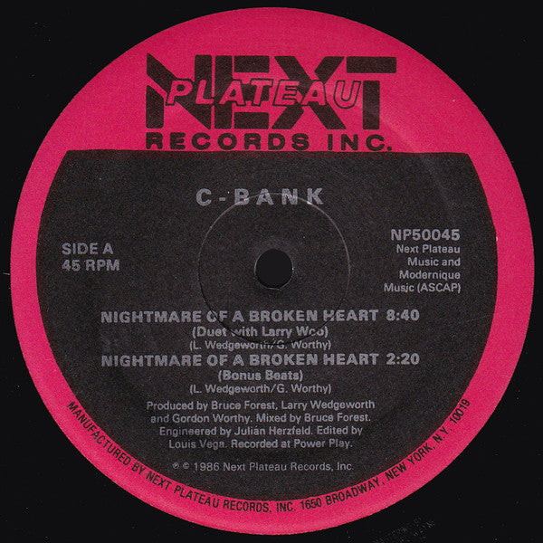 C-Bank : Nightmare Of A Broken Heart (12")