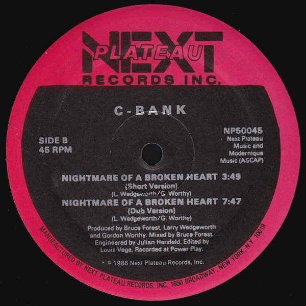C-Bank : Nightmare Of A Broken Heart (12")