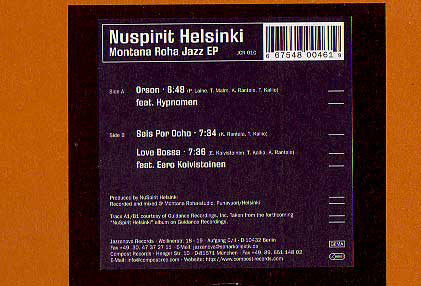 Nuspirit Helsinki : Montana Roha Jazz EP (12", EP)