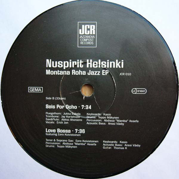 Nuspirit Helsinki : Montana Roha Jazz EP (12", EP)
