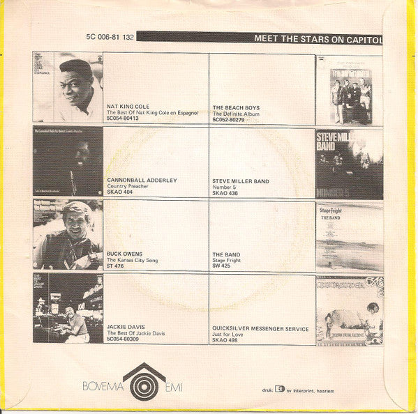 The Fortunes : Baby By The Way (7", Single, Yel)