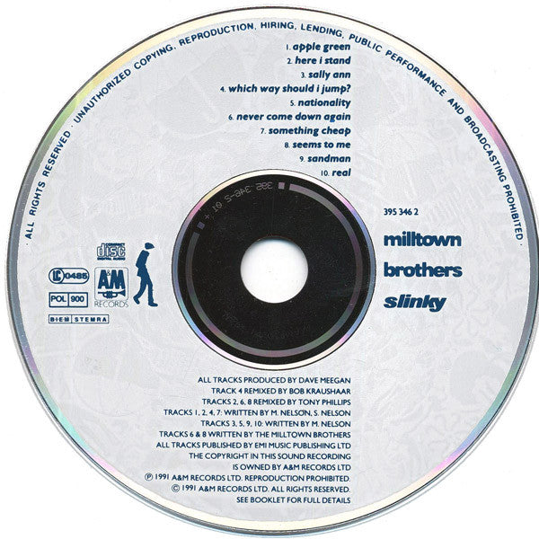 Milltown Brothers : Slinky (CD, Album)