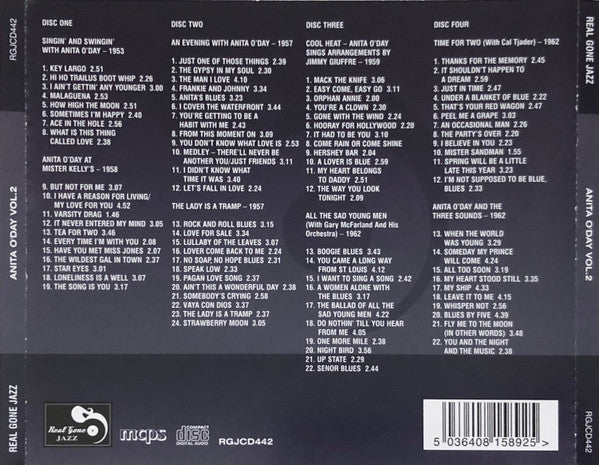 Anita O'Day : Anita O'Day Vol.2 Eight Classic Albums  (4xCD, Comp, Enh, RM, Fat)