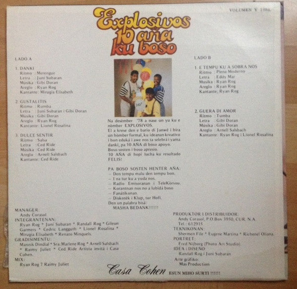 Los Explosivos (3) : 10 Ana Ku Boso (LP)