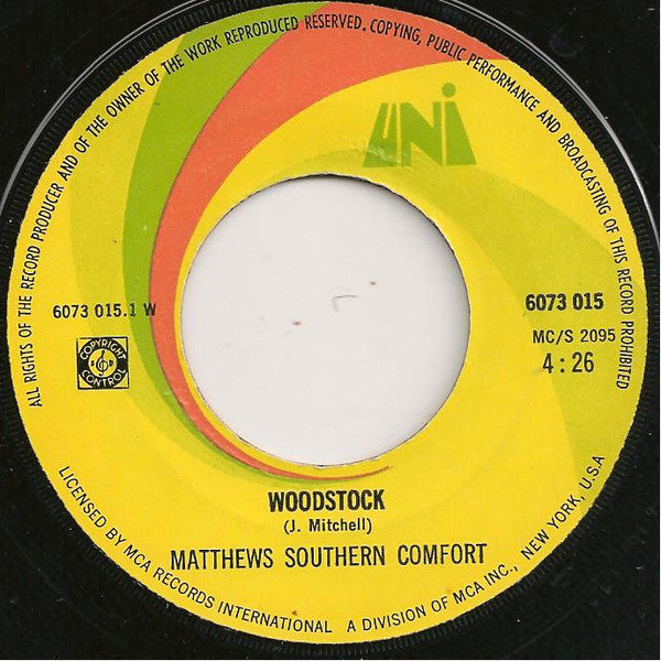 Matthews' Southern Comfort : Woodstock / Scion (7", Big)